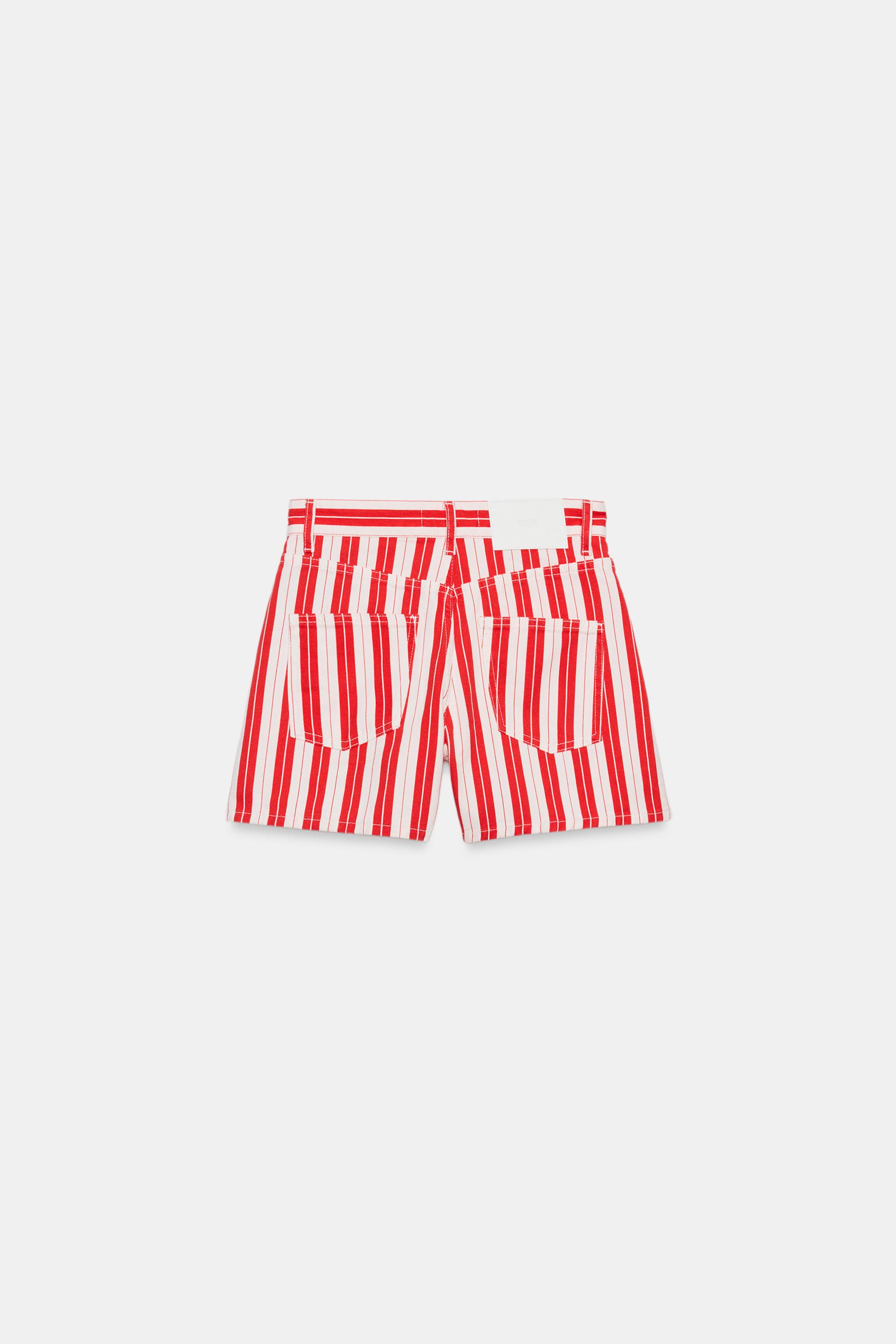 SHORT MOM FIT RAYURES